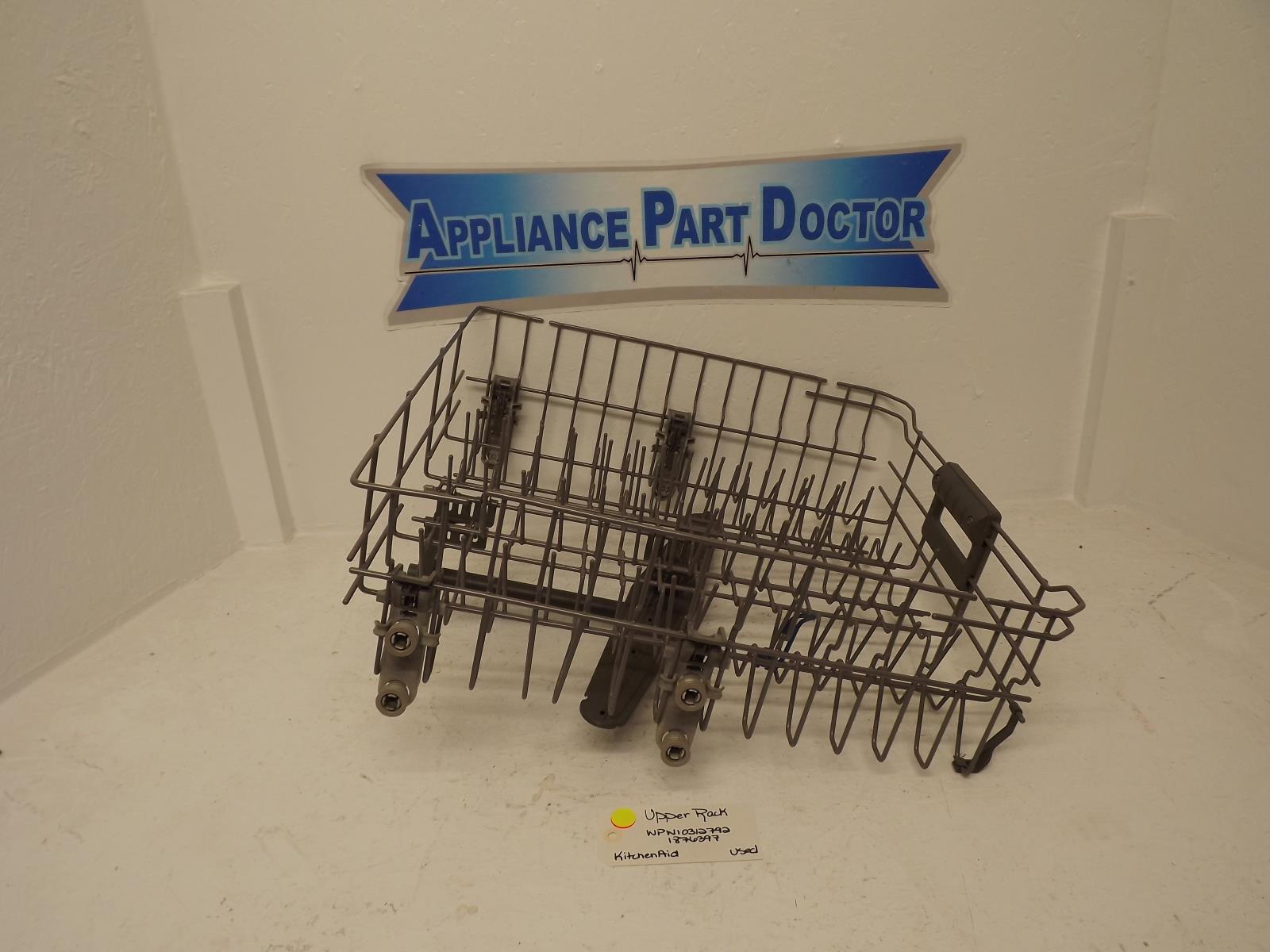 KitchenAid Dishwasher WPW10312792 1876397 Upper Rack Used KitchenAid Dishwasher WPW10312792 1876397 Upper Rack Used